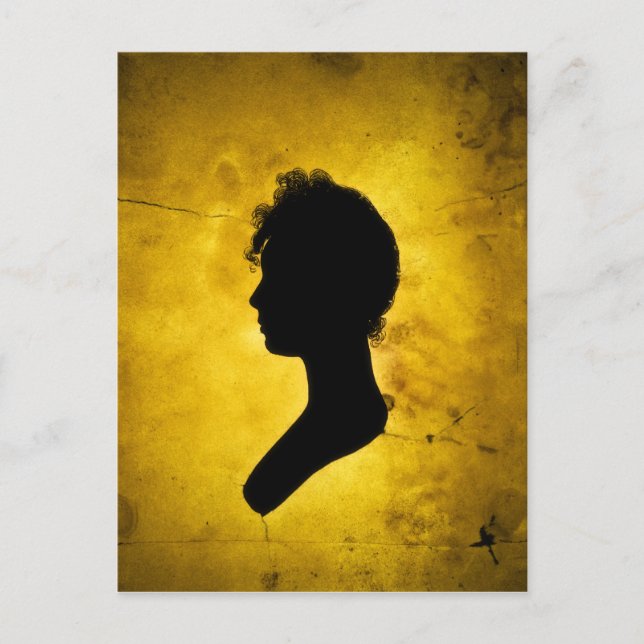 Cartão Postal Da "cartão da silhueta mulher" (Frente)