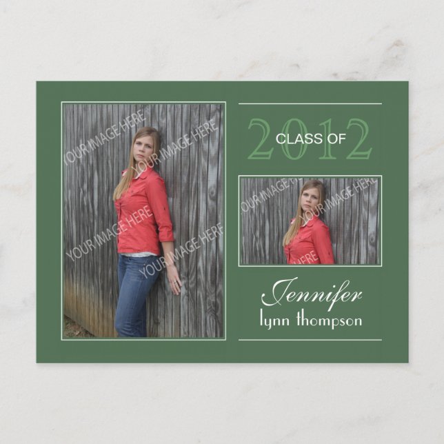 Cartão postal da casa aberta de graduação (Frente)