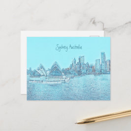 cartão postal da Casa da Ópera de Sydney