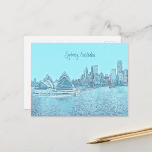 cartão postal da Casa da Ópera de Sydney