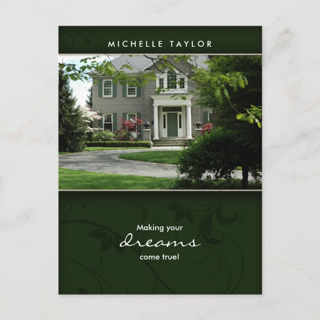 Cartão postal da Casa Real Verde (Frente)