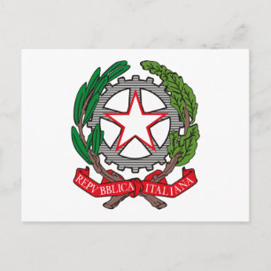 Cartão postal da Casaco de Armas da Itália
