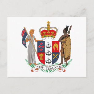 Cartão postal da Casaco de Armas da Nova Zelândia