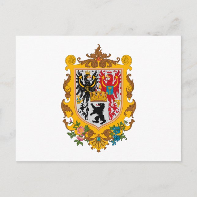 Cartão postal da Casaco de Armas de Berlim (1871) (Frente)