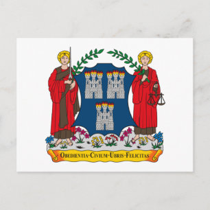 Cartão postal da Casaco de Armas de Dublin