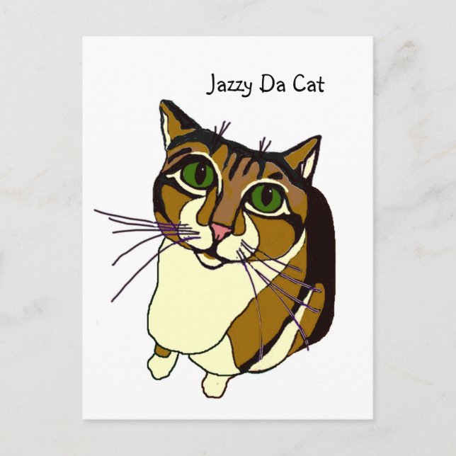 Cartão postal da Cat Jazzy (Frente)