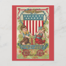 Cartão postal da Celebração do Quarto de julho de