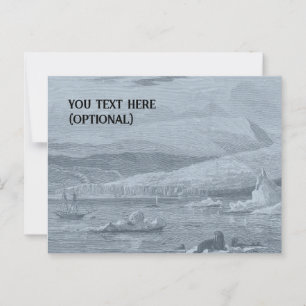 Cartão postal da cena do Ártico