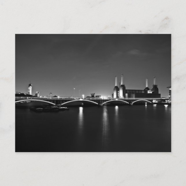 Cartão postal da central elétrica de Battersea (Frente)