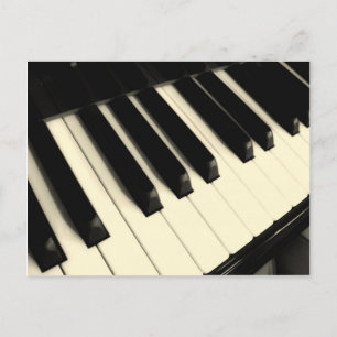 Cartão postal da chave Piano