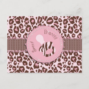 Cartão Postal da Cheetah Girl Rosa B