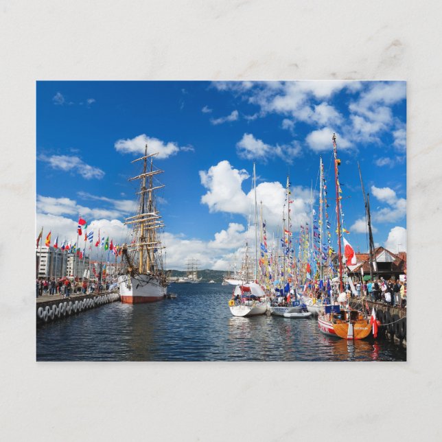 Cartão postal da cidade de Bergen (Frente)