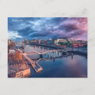 Cartão postal da cidade de Dublin