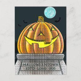 Cartão postal da cidade de Halloween