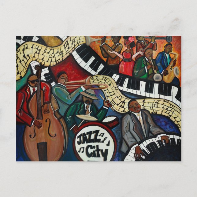 Cartão postal da cidade de Jazz (Frente)