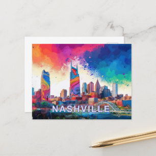 Cartão postal da Cidade de Música Nashville