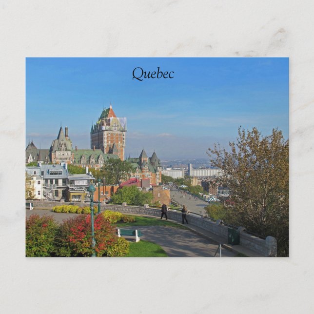 Cartão postal da cidade de Quebec (Frente)