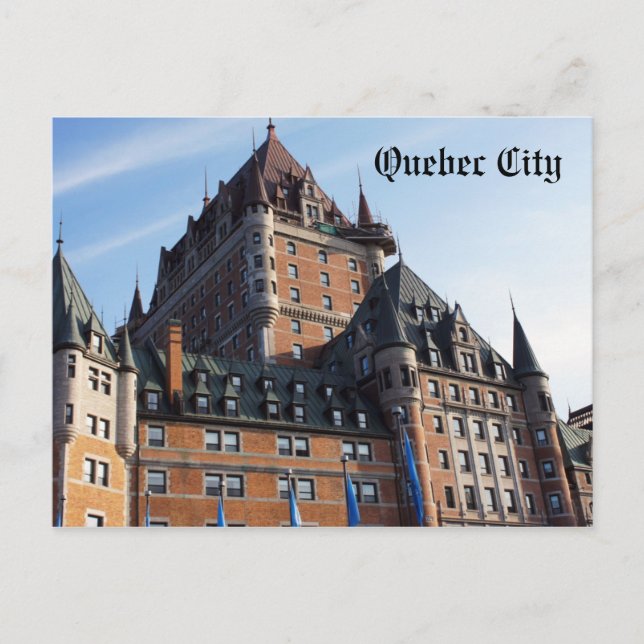 Cartão postal da cidade de Québec (Frente)