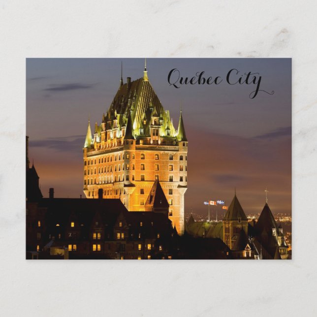 CARTÃO POSTAL DA CIDADE QUEBEC (Frente)