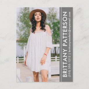 Cartão postal da Cinza de placa Comp Fotográfica d