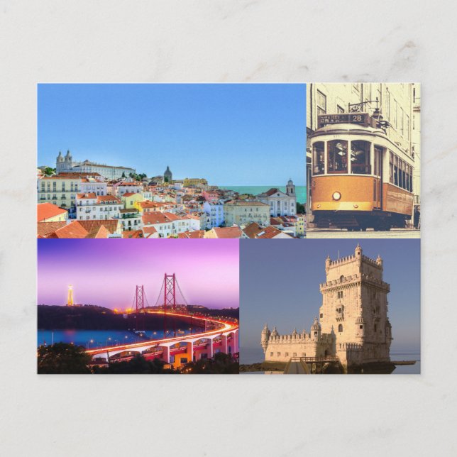 Cartão postal da coleção Lisboa (Frente)