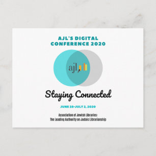 Cartão postal da Conferência Digital AJL 2020