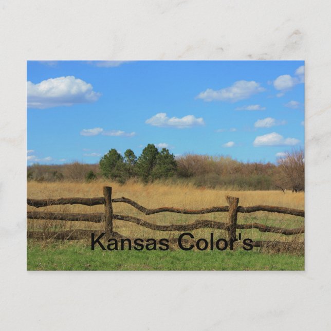 Cartão postal da cor do Kansas (Frente)
