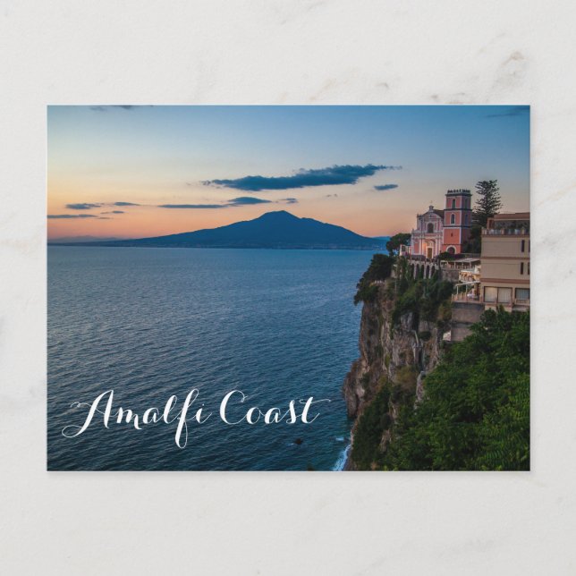 Cartão Postal da Costa de Amalfi (Frente)