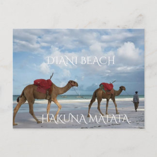Cartão Postal “Da Costa do Quênia com Amor – Praia de Diani”