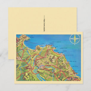 Cartão Postal da Costa Norte da Espanha