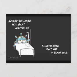 Cartão Postal da COVID #2 em uma série do artista 