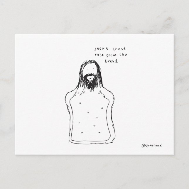cartão postal da crosta jesus (Frente)