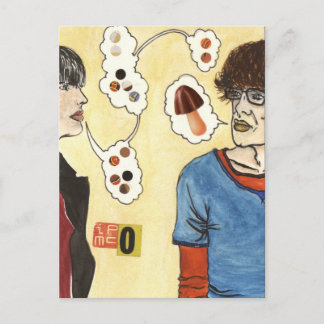 Cartão postal da cultura de droga