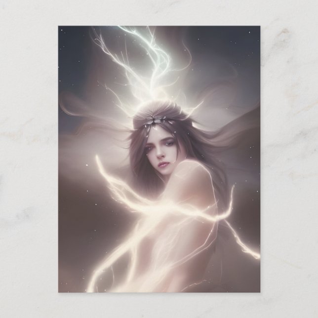 Cartão Postal da Deusa do Cosmos (Frente)