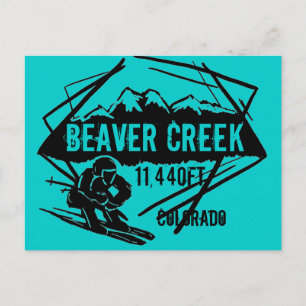 Cartão postal da elevação do esqui Beaver Creek Co