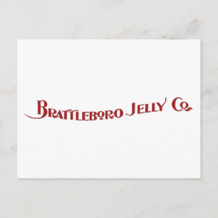 Cartão postal da empresa Brattleboro Jelly