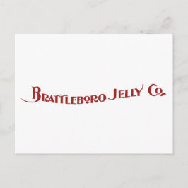 Cartão postal da empresa Brattleboro Jelly