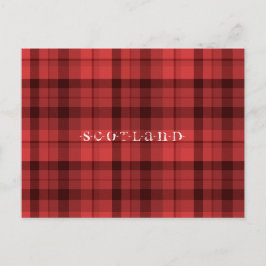 Cartão postal da Escócia Tartan