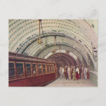 Cartão postal da estação de metrô de Nova York 191