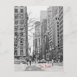 Cartão postal da estação NY Penn de inverno
