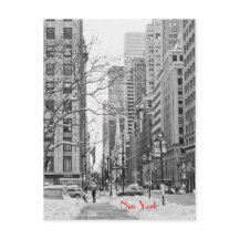 Cartão postal da estação NY Penn de inverno