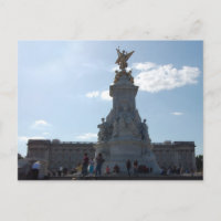cartão postal da estátua da rainha Vitória