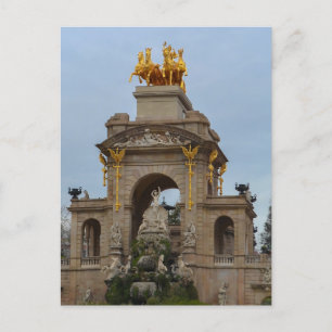 Cartão postal da Estátua do Parque Ciutadella de B