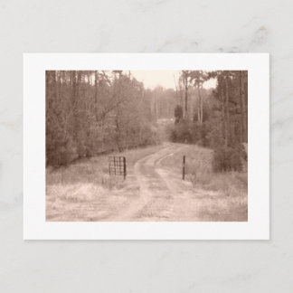 cartão postal da estrada do país antigo