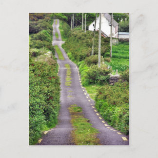 Cartão postal da estrada para a sua porta