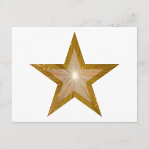 Cartão postal da Estrela Dourada branco