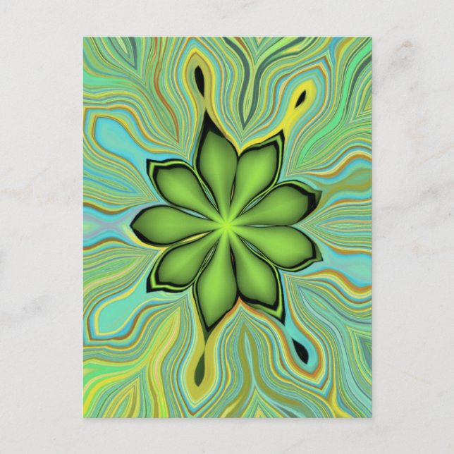 Cartão Postal da Estrela Flor (Frente)