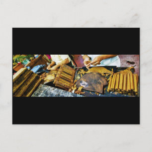 Cartão postal da fabricação de charutos na Arthur 