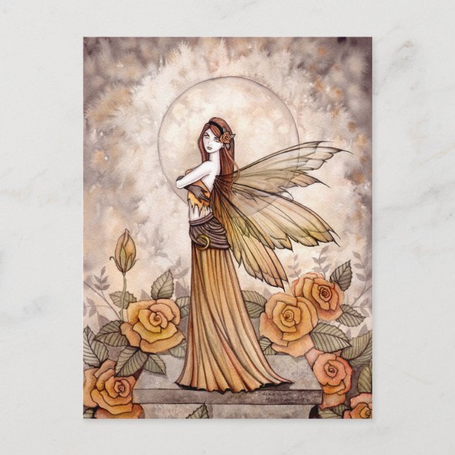 Cartão Postal da Fada Sienna Rose (Frente)