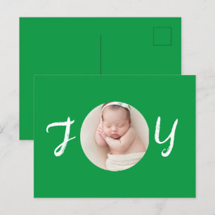 CARTÃO POSTAL DA FAMÍLIA DE NATAL MODERNO